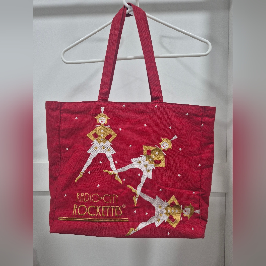 Vintage Radio City Music Hall The Rockettes Nyc Christmas Holiday Tote Bag